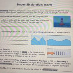 Longitudinal waves gizmo answer key