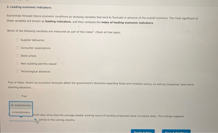 Determine which statement below regarding economic indicators is false