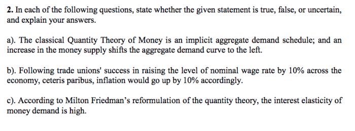 Determine which statement below regarding economic indicators is false